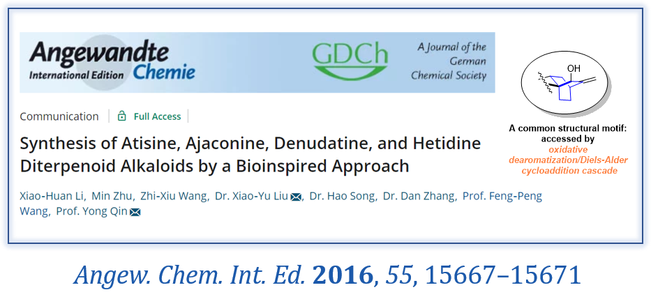 Atisine, Ajaconine, Denudatine, 和 Hetidine 型二萜生物碱的仿生合成