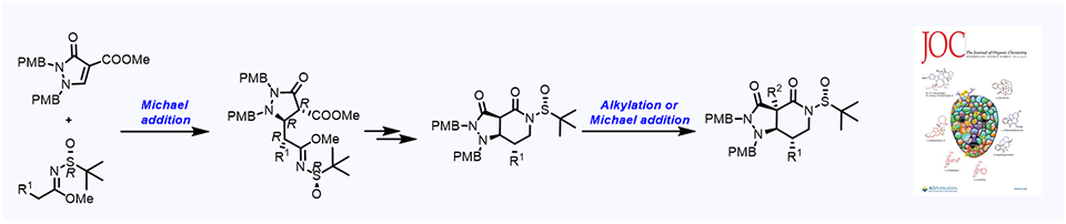 56. Asymmetric Michael Addition Induced by (R)-tert-Butanesulfinamide and Syntheses of Chiral Pyrazolidinone Derivatives