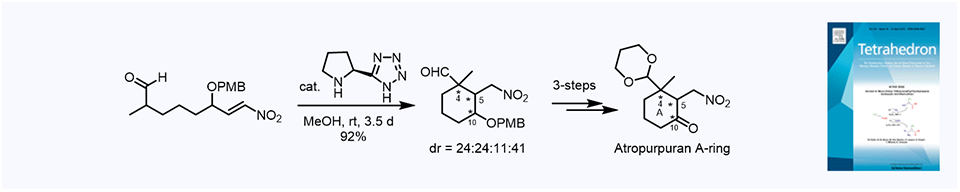 37. Synthesis of the atropurpuran A-ring via an organocatalytic asymmetric intramolecular Michael addition