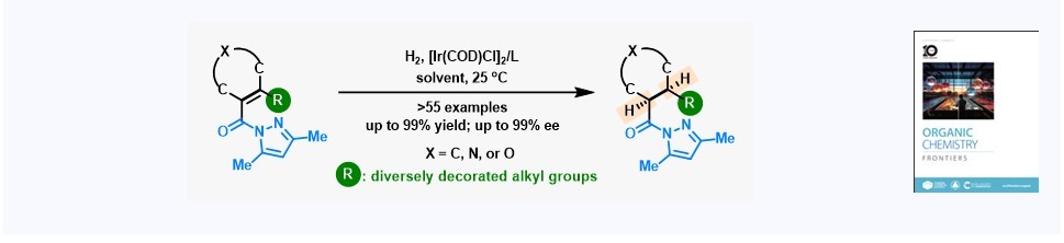 110.Asymmetric hydrogenation of all-carbon tetrasubstituted α-acylpyrazole-β-alkyl cycloalkenes	
