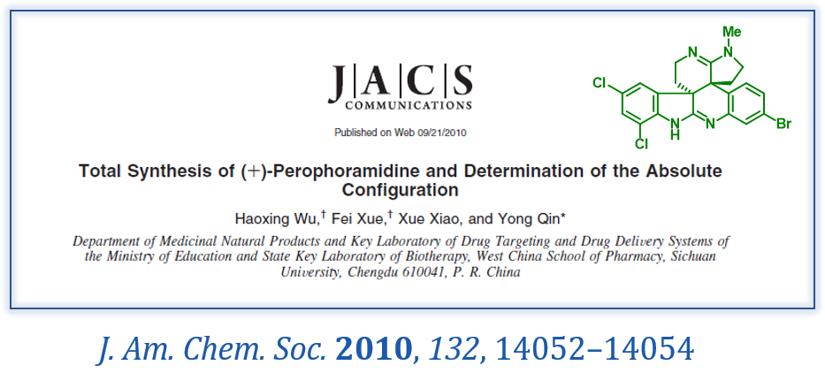 （+)-Perophoramidine的全合成及绝对构型确定