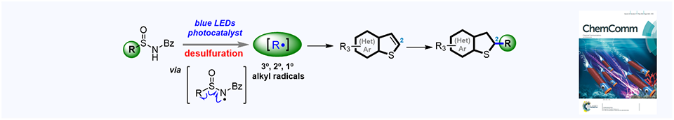 68. Regiospecific alkyl addition of (hetero)arene-fused thiophenes enabled by a visible-light-mediated photocatalytic desulfuration approach