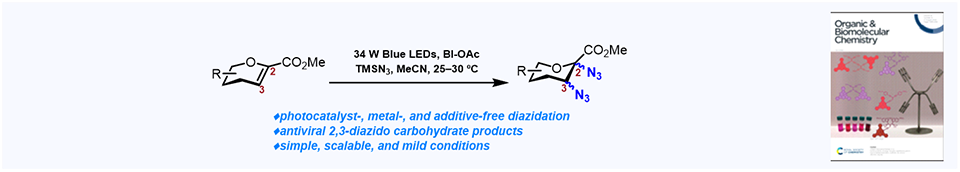 87. A light- and heat-driven glycal diazidation approach to nitrogenous carbohydrate derivatives with antiviral activity